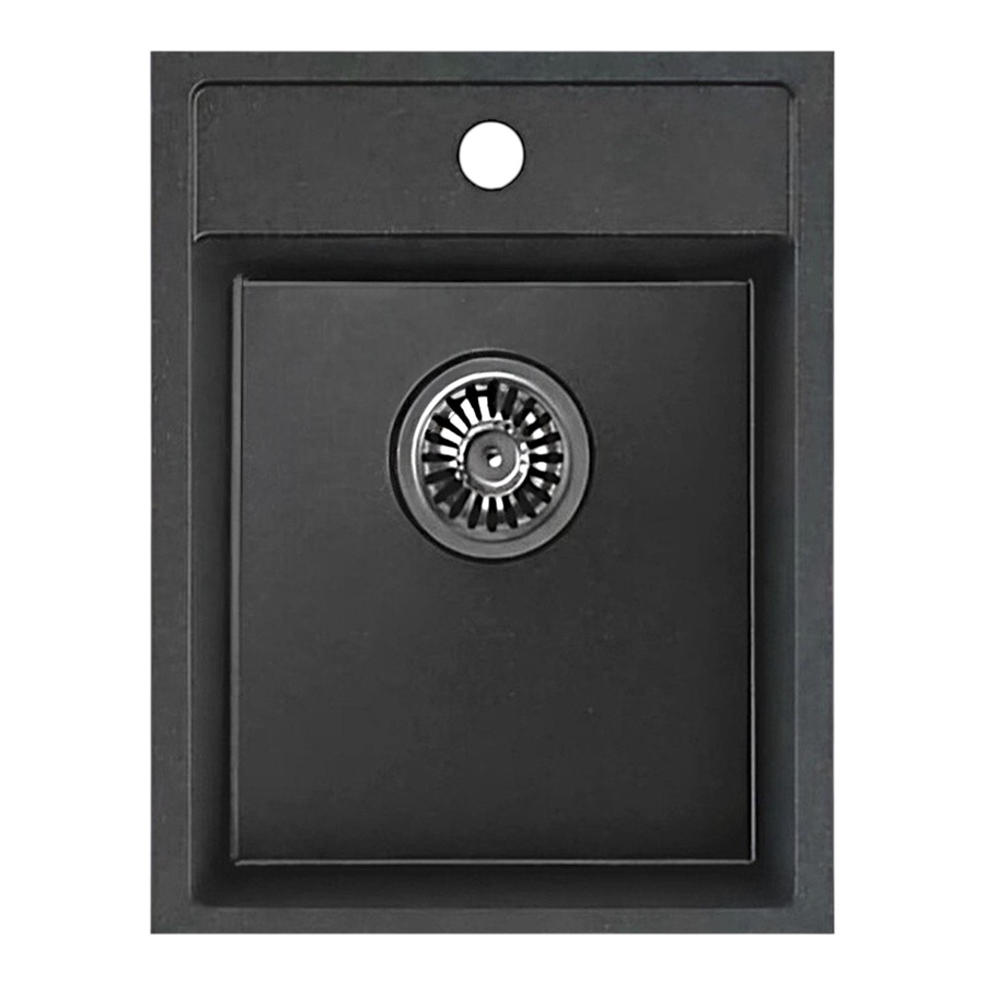 SAN PEDRO "Nexus" GRANITE COMPOSITE KITCHEN SINK 40X50 CM - MATTE BLACK