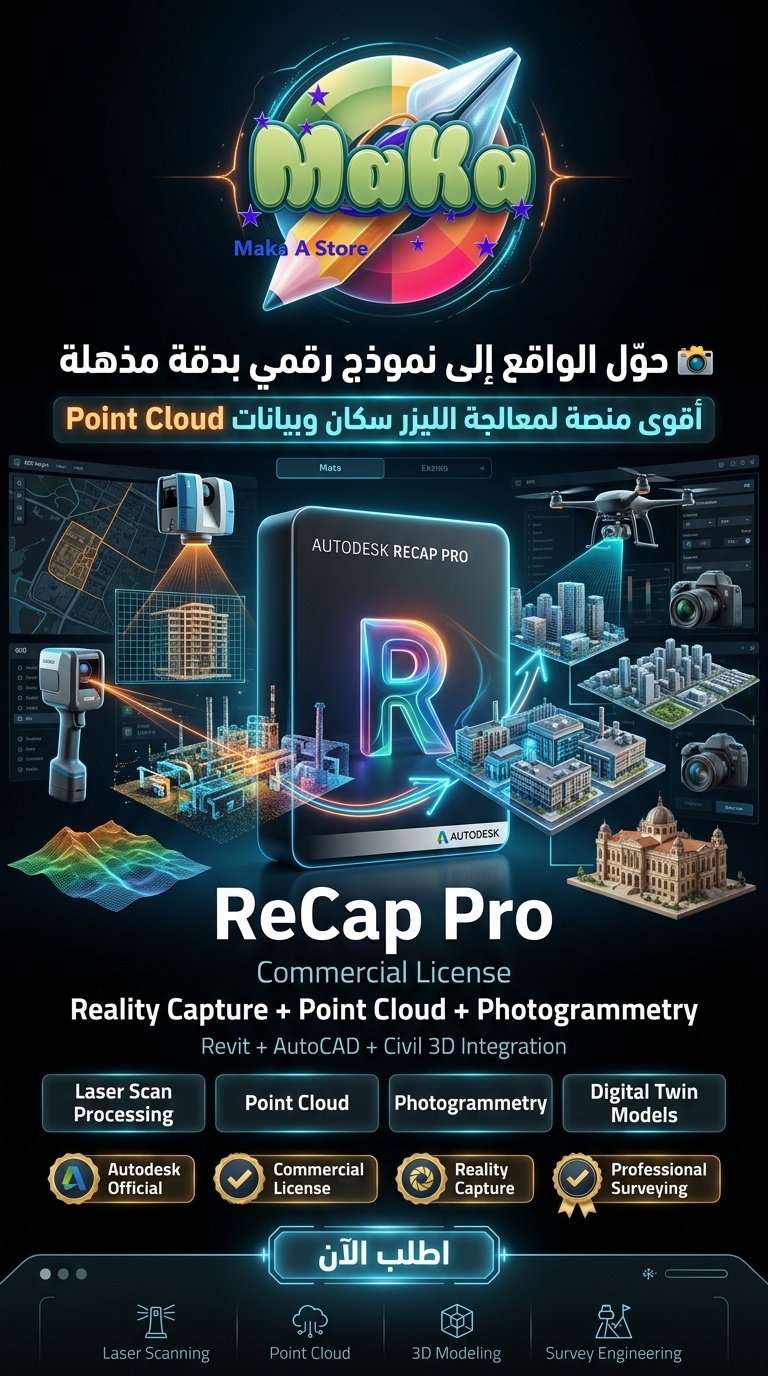 اشتراك سنوي ReCap Pro– النسخة التجارية 
