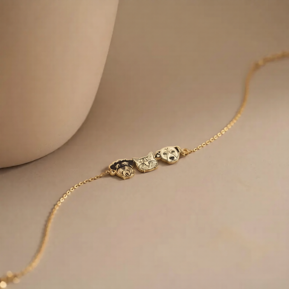 Engraved Pet Portrait bracelet