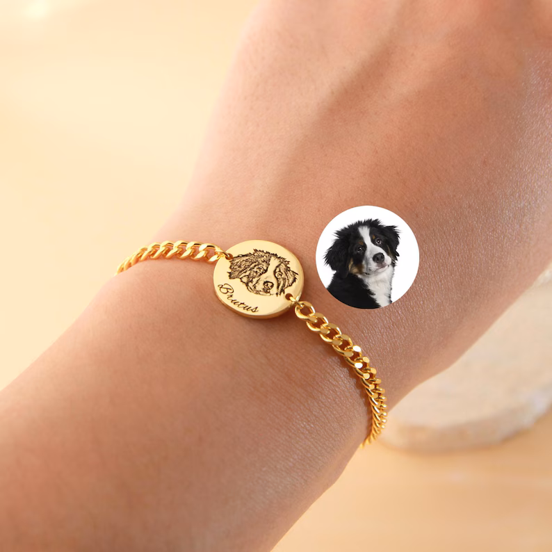 Custom Pet Portrait Bracelet