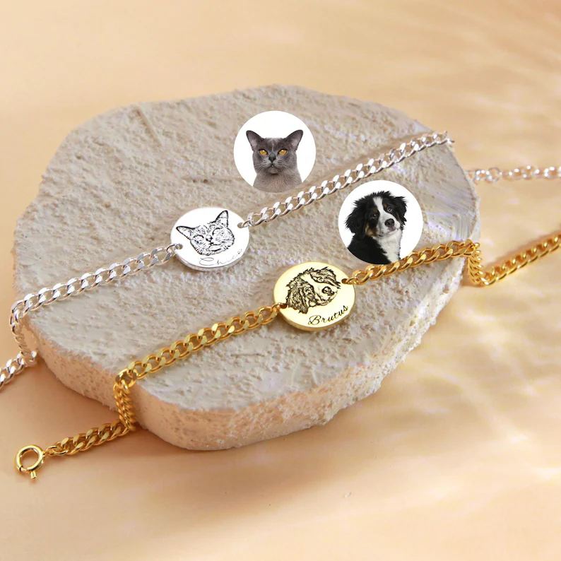 Custom Pet Portrait Bracelet