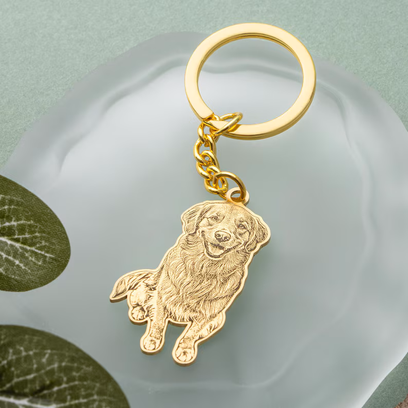 Custom Pet Photo Keychain