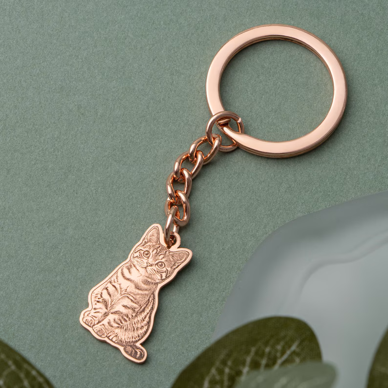 Custom Pet Photo Keychain