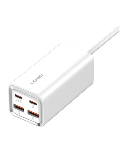 LDNIO A4610C 65W Desktop Fast Charger with USB-C PD & USB-A Quick Charging