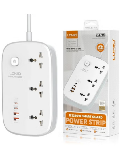  LDNIO Power Adapter , Power Strip Surge Protector SC3416