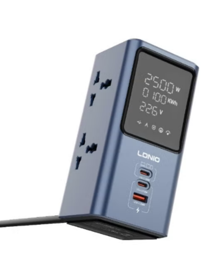 LDNIO SC2 Tower Extension Power Socket 2500W with 4 Universal Outlets