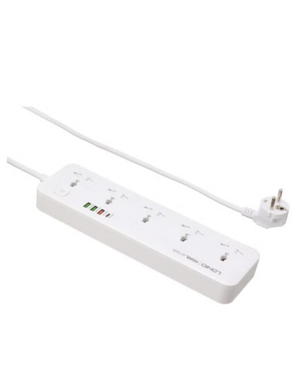LDNIO SC5415 Surge Fast charging Power Strip with 5 Ac Outlets & 4USB Charging 