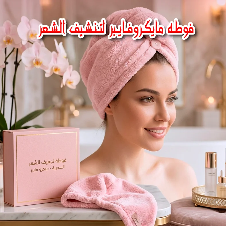 فوطة مايكروفايبر للشعر 