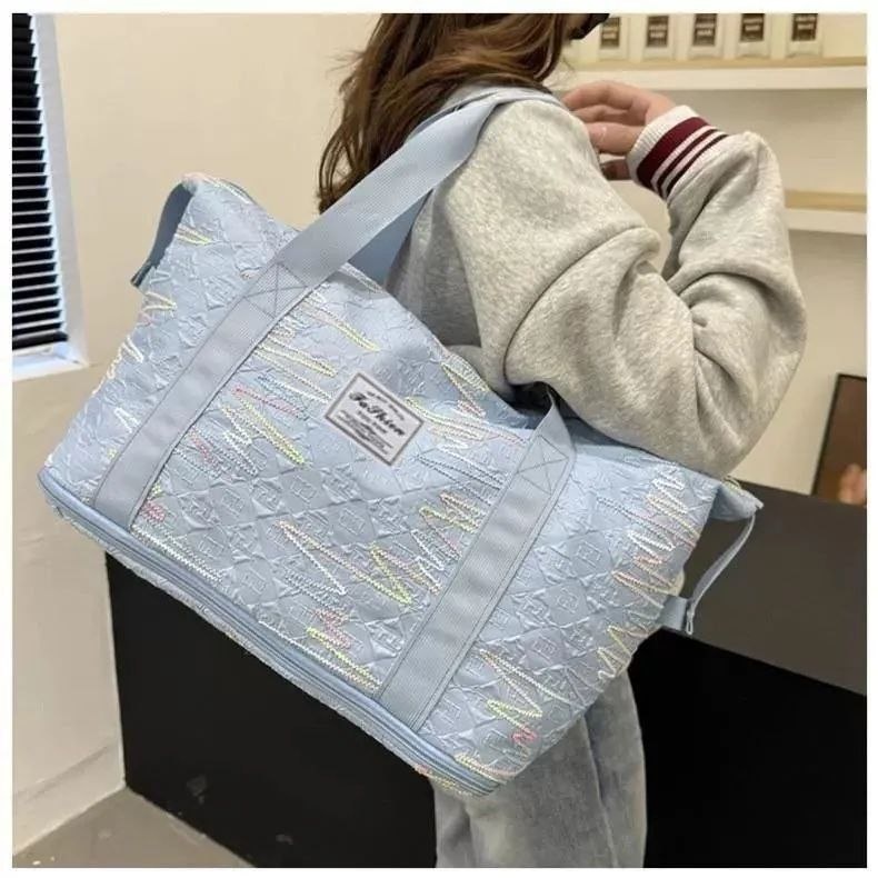 شنطة سفر ورحلات قماش مطرزة - قابلة للتوسيع (Tote Bag) | Demand & Beyond
