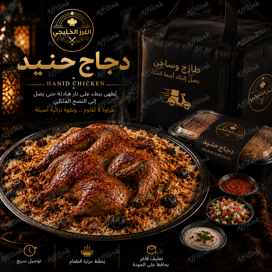 دجاج الحنيد اليمني – مطهو على مهل بطعم أصيل