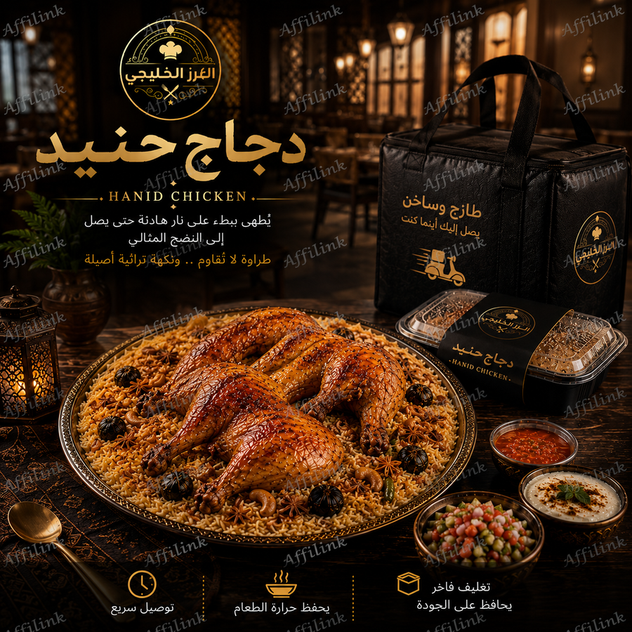 دجاج الحنيد اليمني – مطهو على مهل بطعم أصيل
