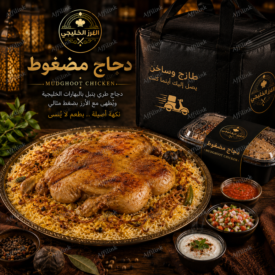 دجاج مضغوط بطعم أصيل