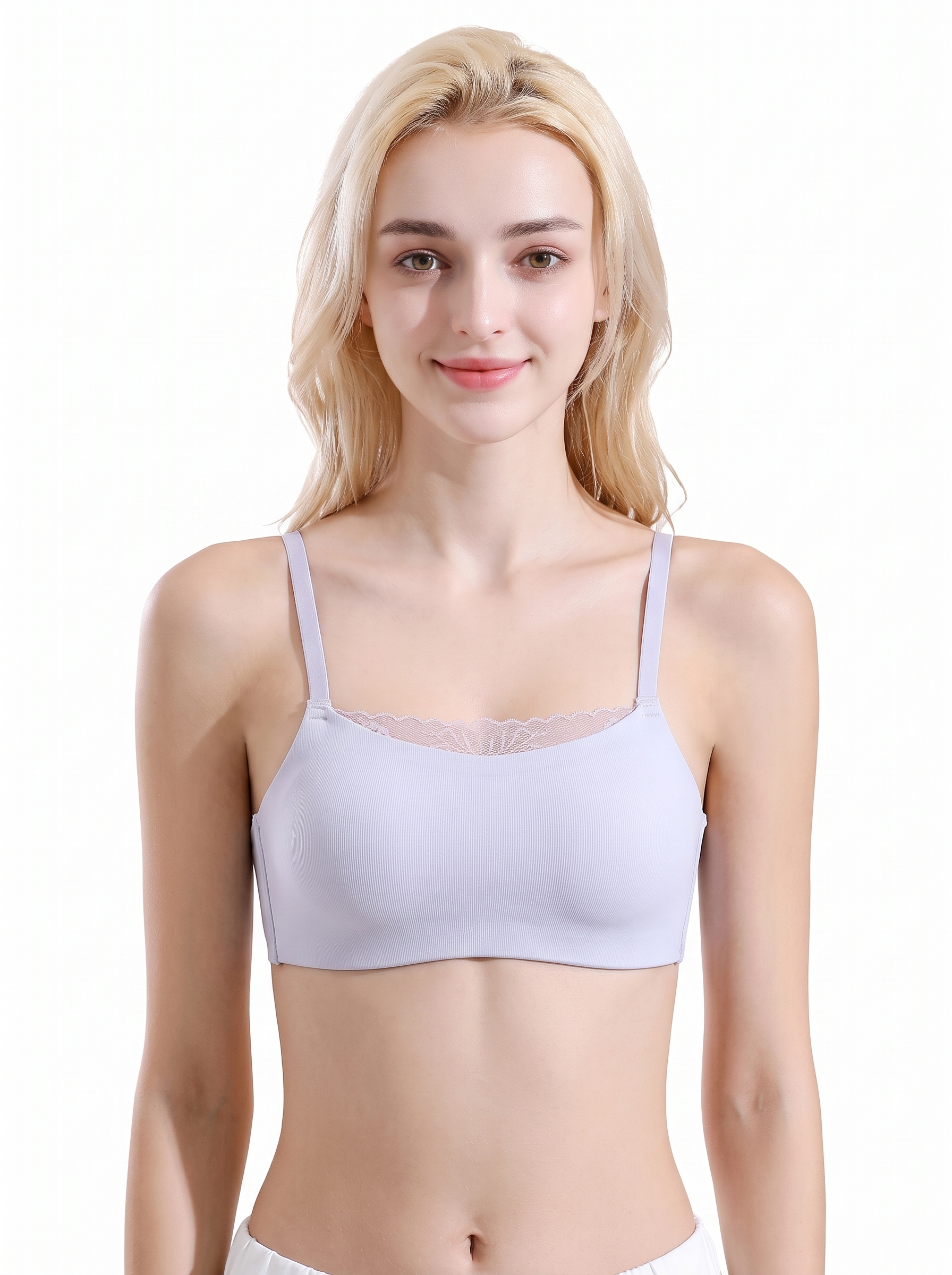 Seamless Scalloped Edge Comfort Bra