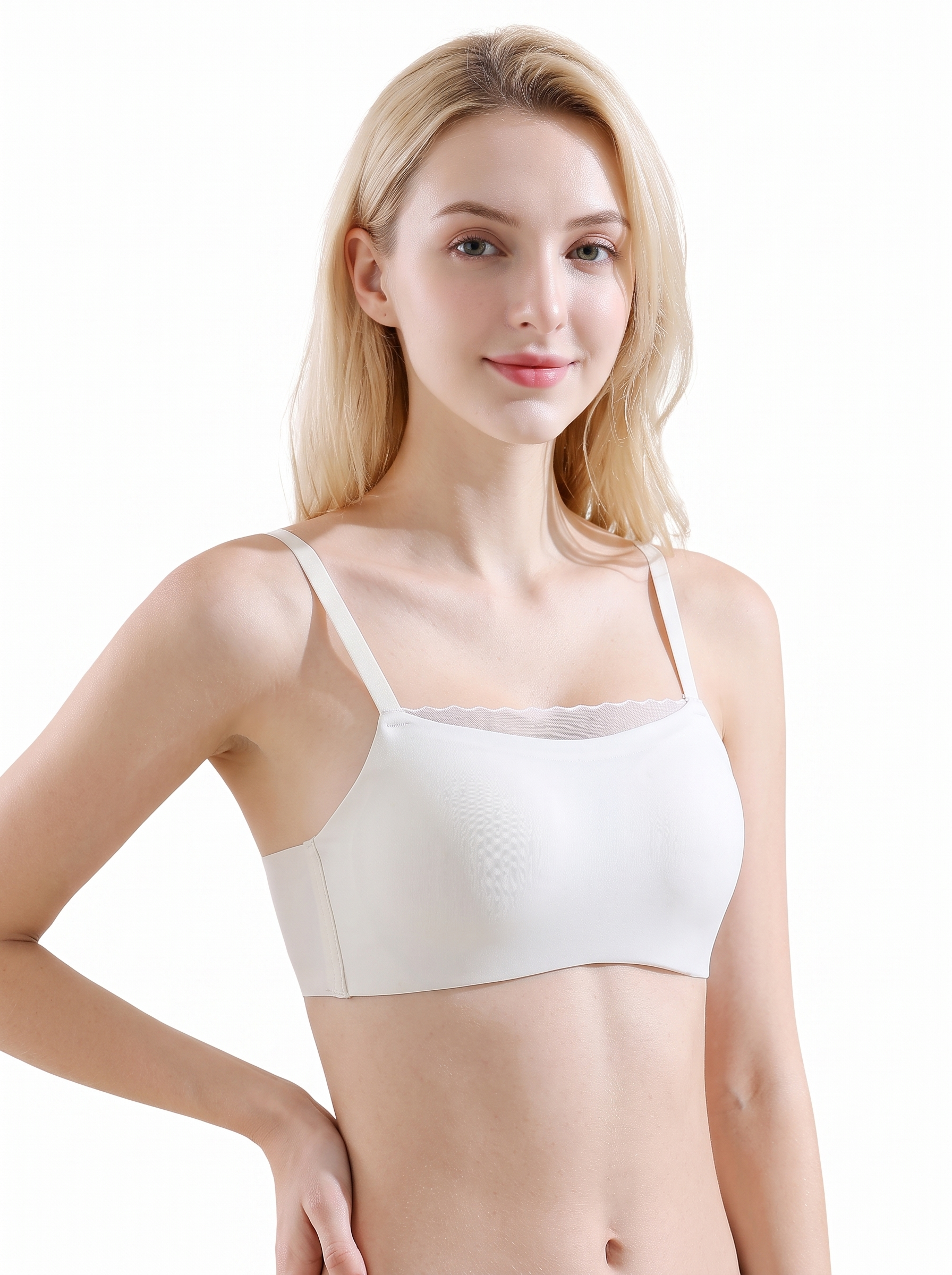 Seamless Scalloped Edge Comfort Bra