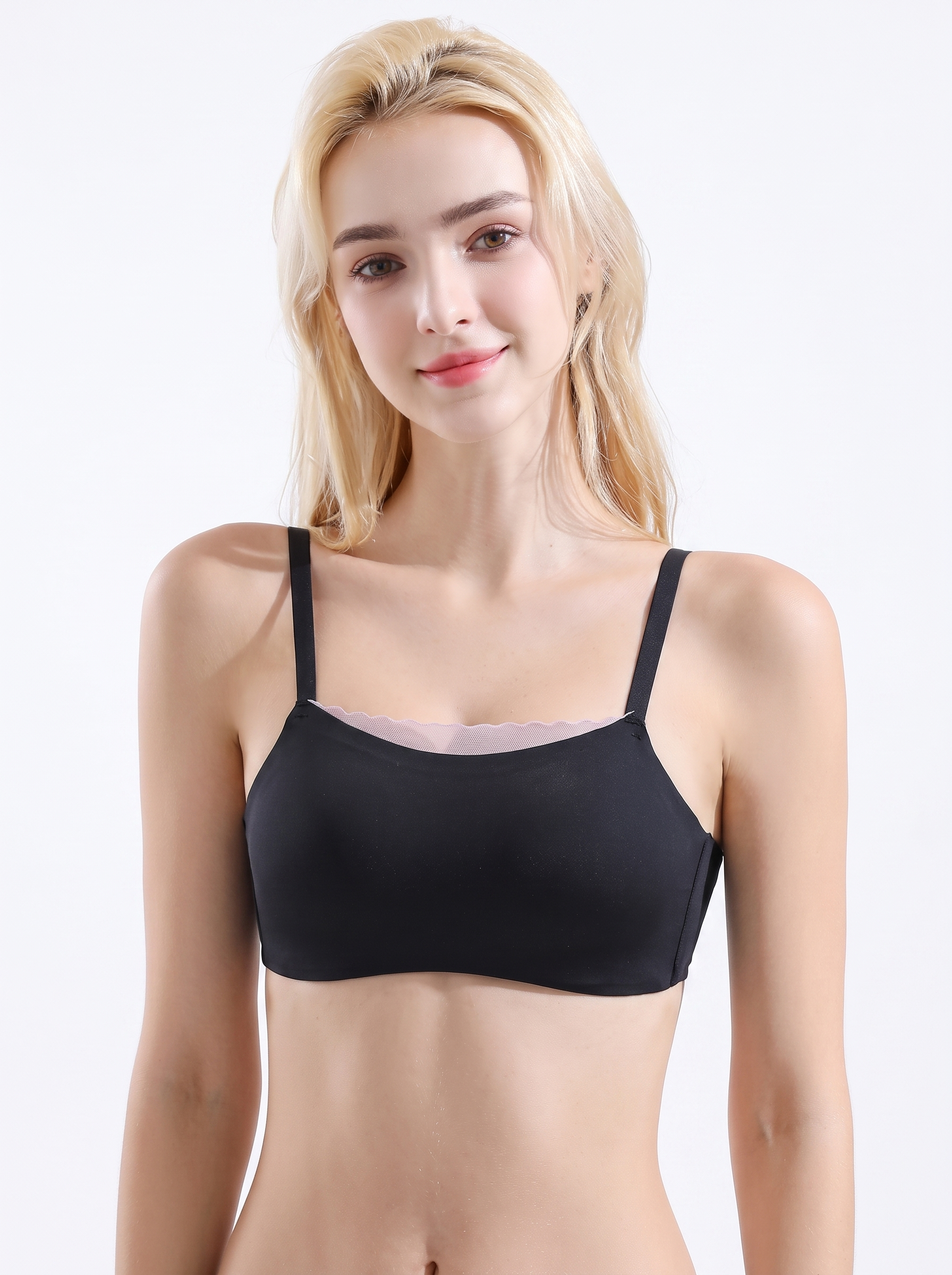 Seamless Scalloped Edge Comfort Bra