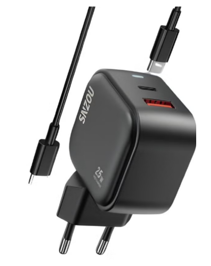 Snzou Quick Charge 25W Charger with Cable type c sn-398