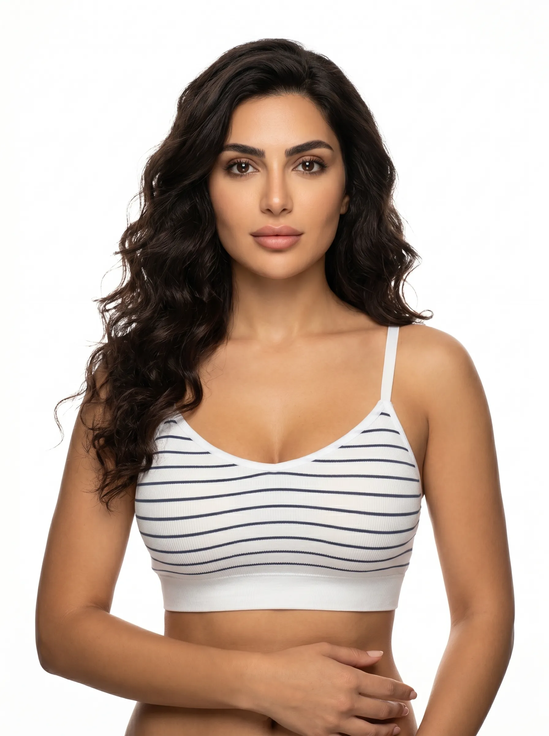 Nautical Style Wire Free Bra