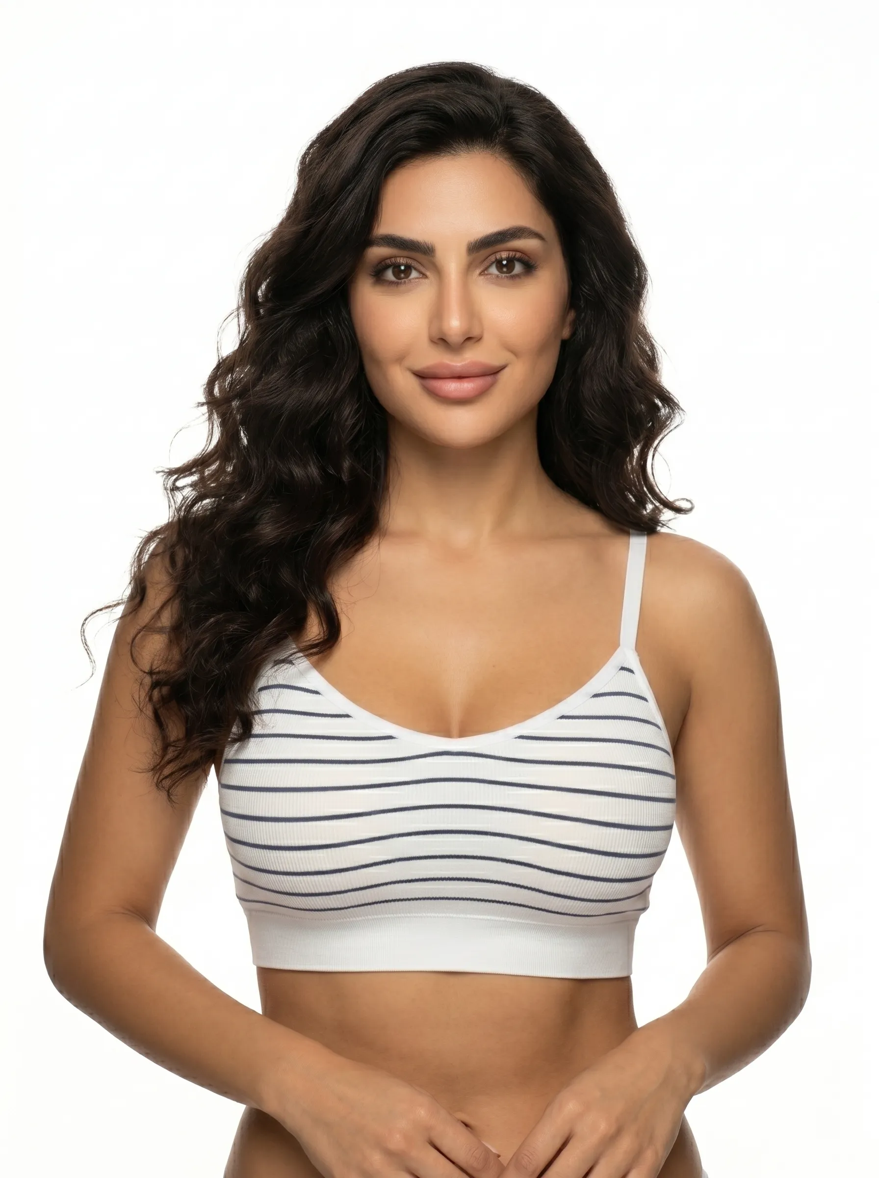 Nautical Style Wire Free Bra