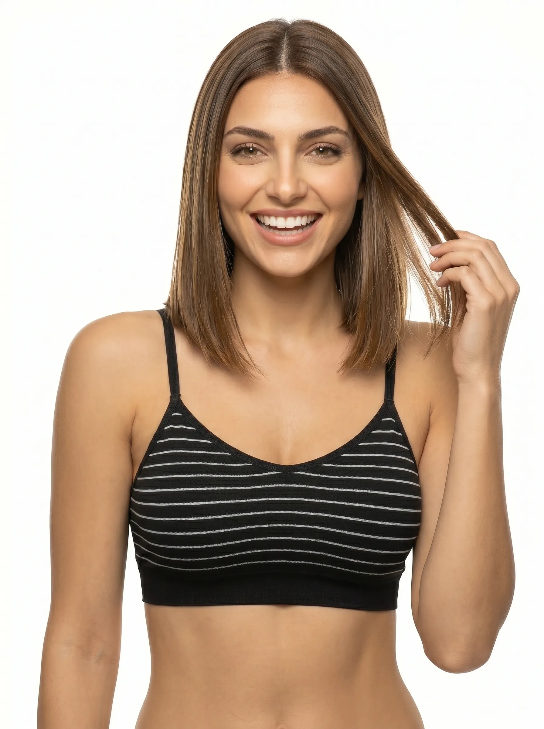 Nautical Style Wire Free Bra