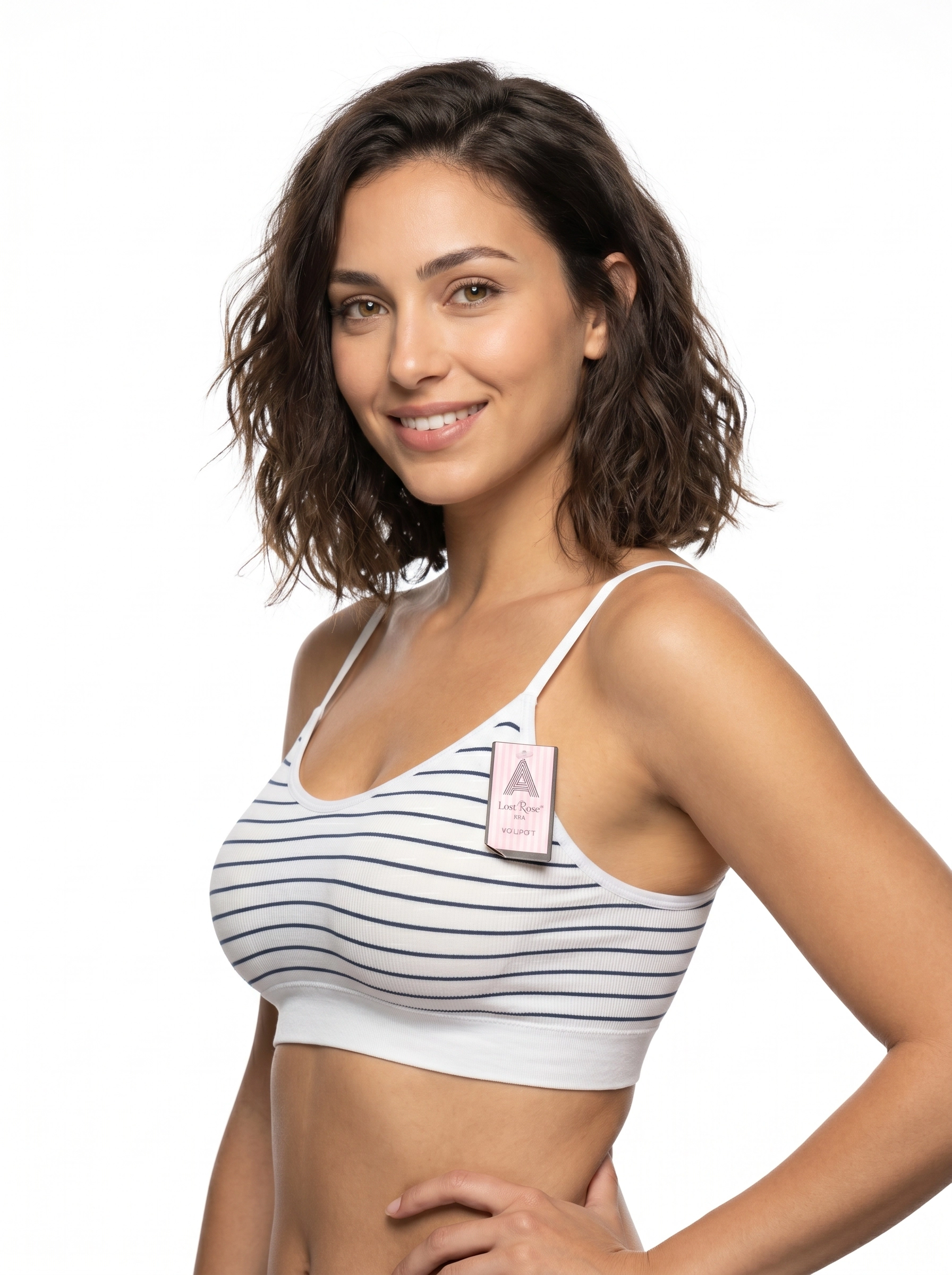 Nautical Style Wire Free Bra