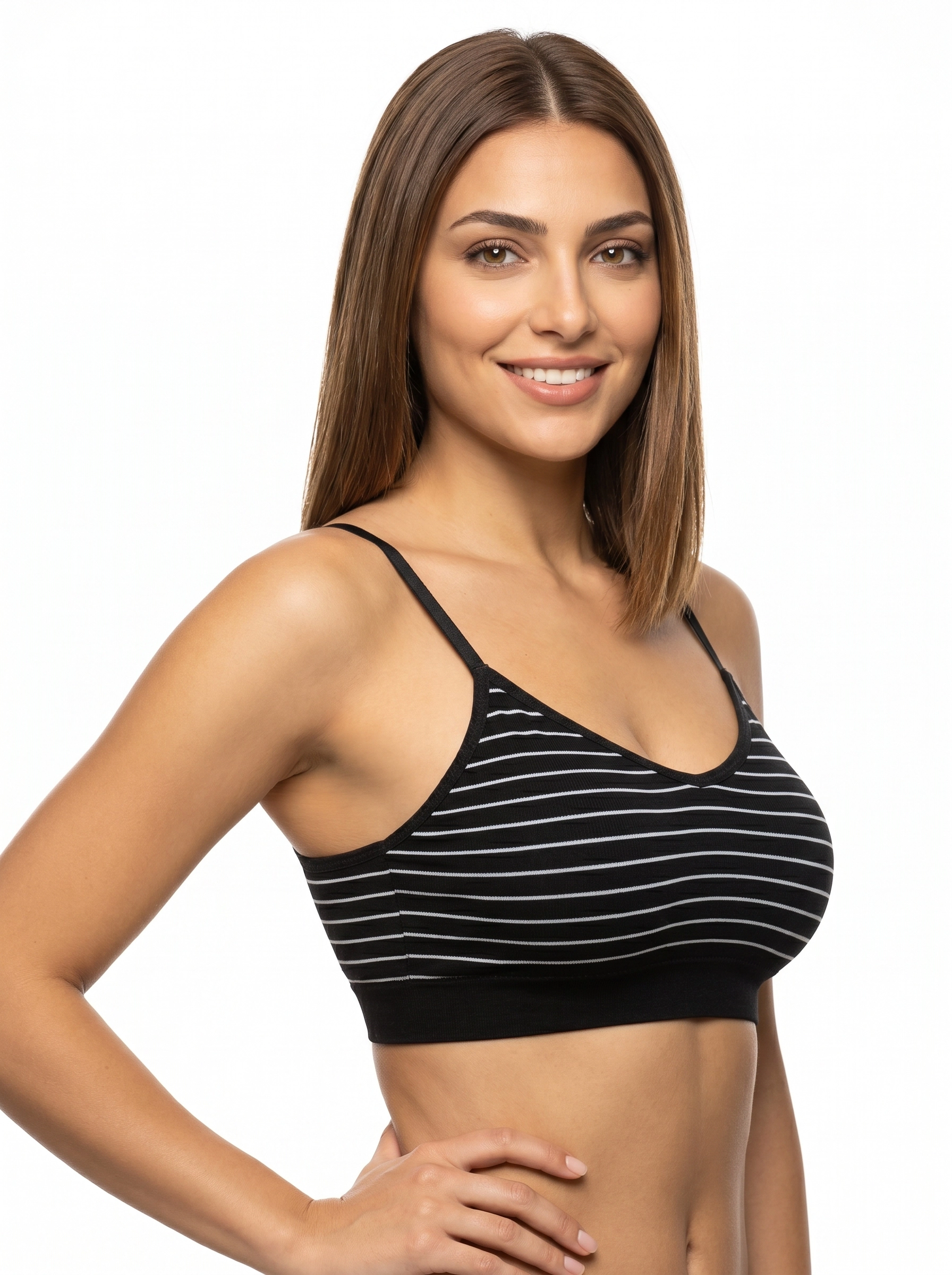 Nautical Style Wire Free Bra