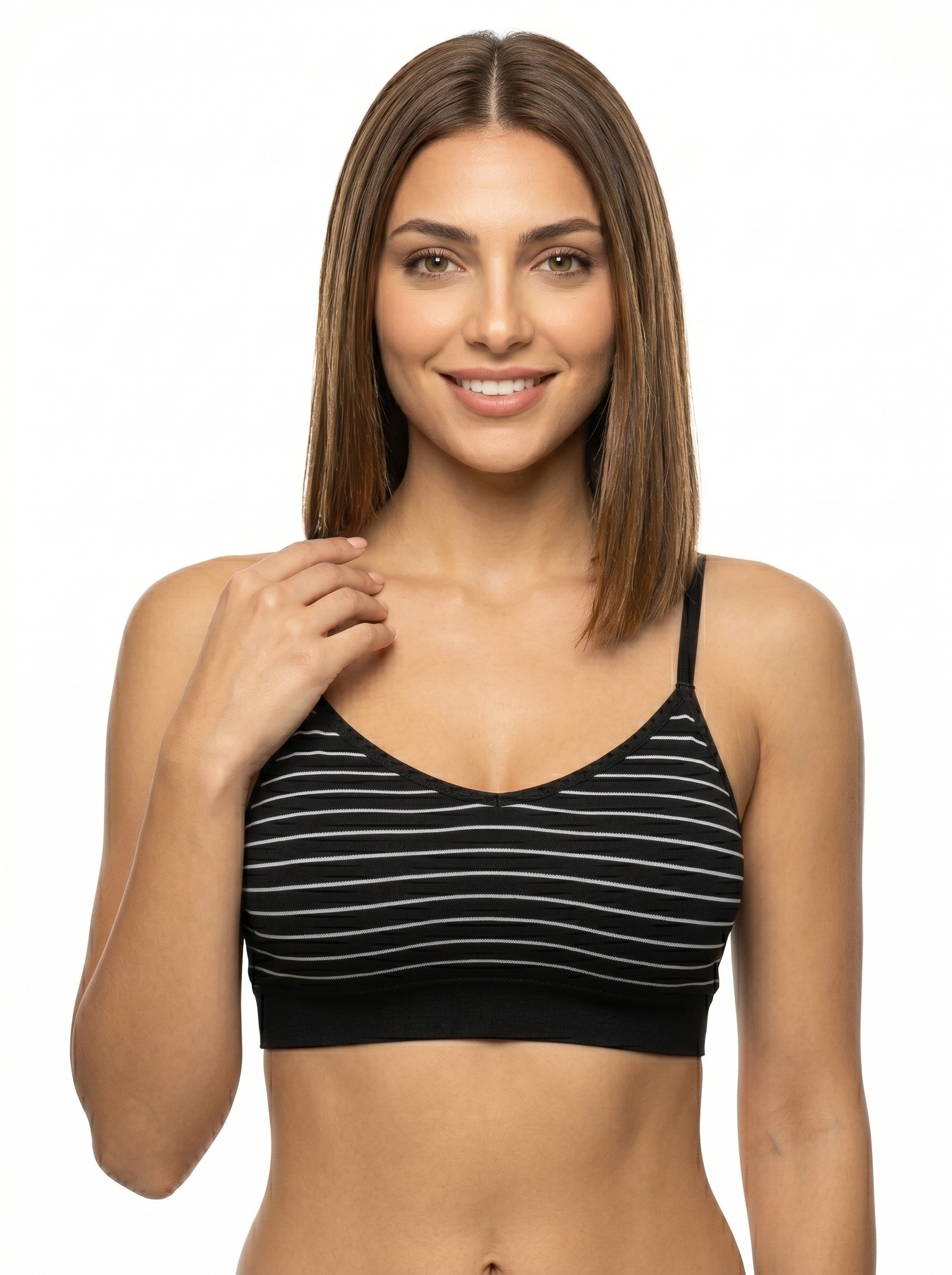 Nautical Style Wire Free Bra