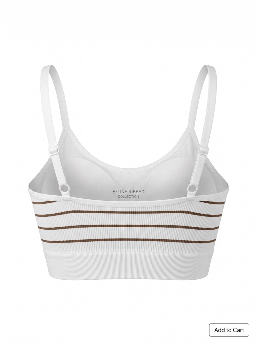 Nautical Style Wire Free Bra