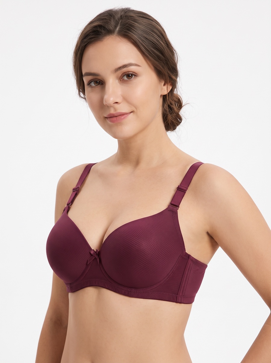 Classic Textured Full Coverage Bra