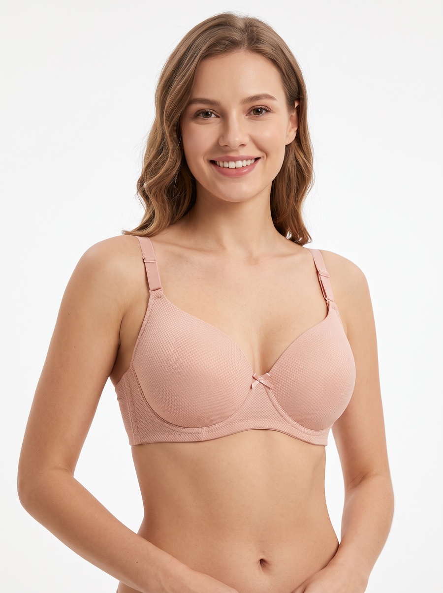Classic Textured Full Coverage Bra