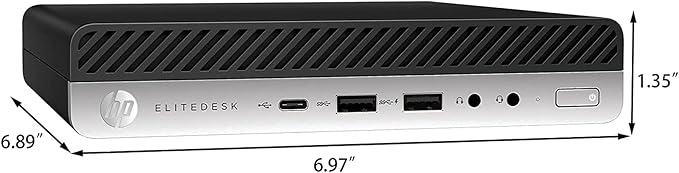 HP EliteDesk 800 G5 Mini High-Performance Desktop Intel Core i5-9500T 16GB RAM 512GB SSD Windows 11 Pro (Used)