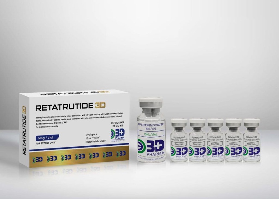 3D - Retatrutide 5mg vial