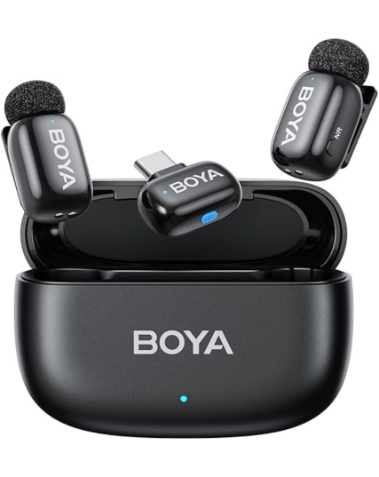 Boya Mini-14 Wireless Lavalier Microphone for Android/Tablets/PC with USB