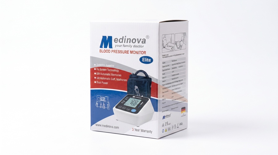 جهاز قياس ضغط الدم الرقمي Medinova Elite P31 - أوتوماتيك للمنزل