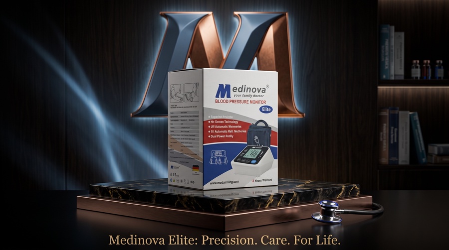 جهاز قياس ضغط الدم الرقمي Medinova Elite P31 - أوتوماتيك للمنزل