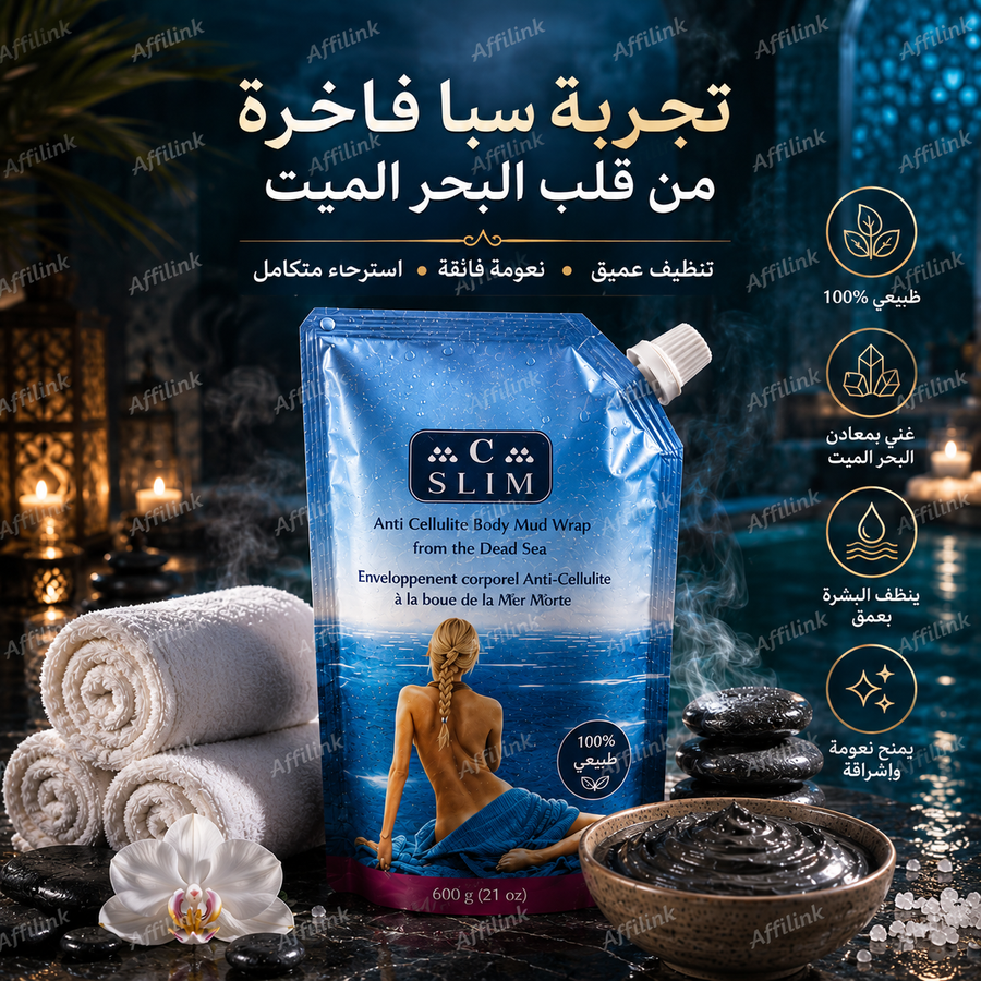 طين البحر الميت للتنحيف وشد الجسم والسيلوليت