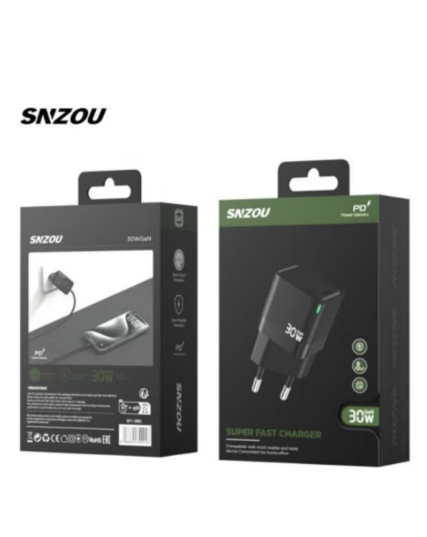 Snzou Super fast Charger 30W USB-C Charger gan 30W - SN-381
