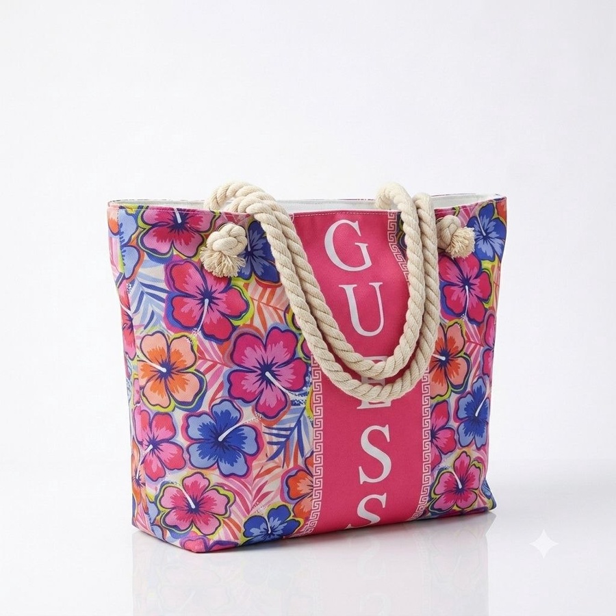 شنطة كتف حريمي صيفية طراز "Guess" - تصاميم استوائية وبحرية أنيقة | Demand & Beyond