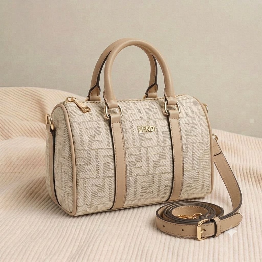 شنطة كروس حريمي بتصميم مستوحى من ماركة "Fendi " خامة premium بنقشة الماركة | Demand & Beyond