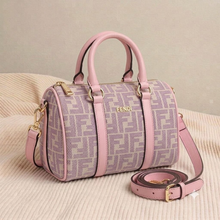 شنطة كروس حريمي بتصميم مستوحى من ماركة "Fendi " خامة premium بنقشة الماركة | Demand & Beyond