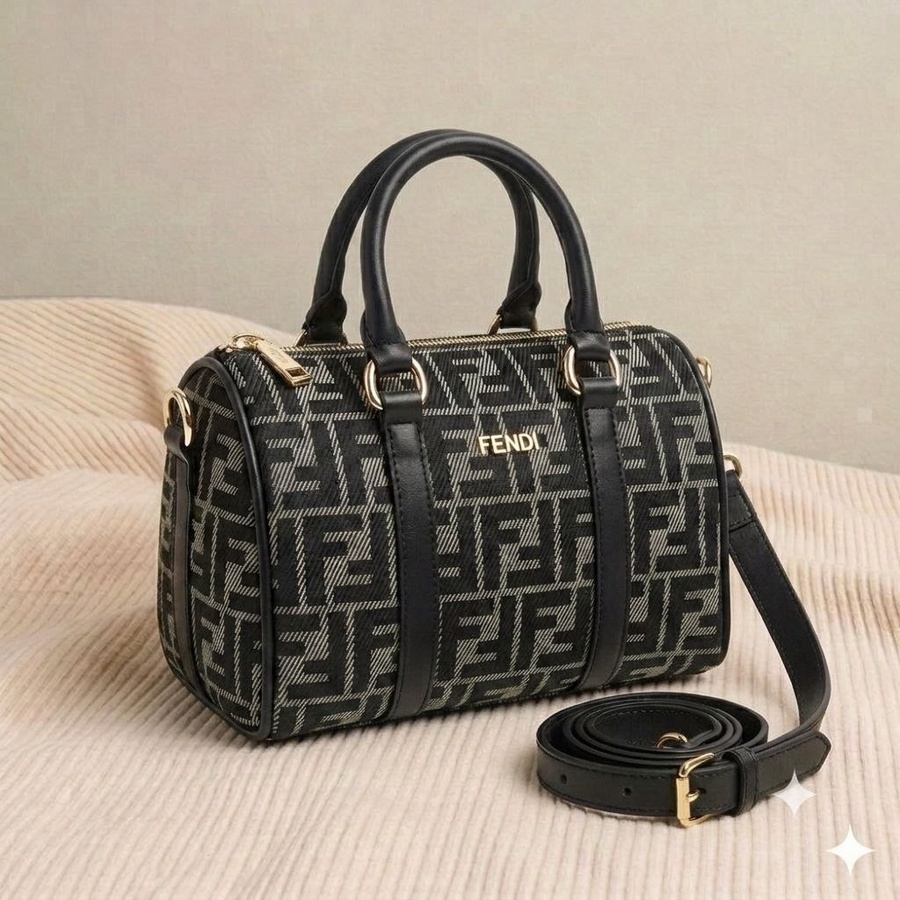 شنطة كروس حريمي بتصميم مستوحى من ماركة "Fendi " خامة premium بنقشة الماركة | Demand & Beyond
