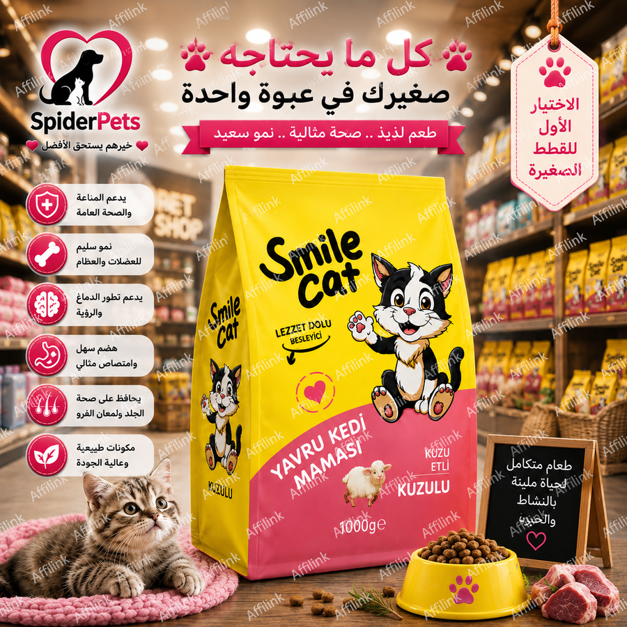 سمايل كات للقطط الصغيرة – بلحم الضأن