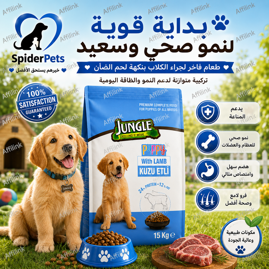 غذاء الجراء بلحم الضأن