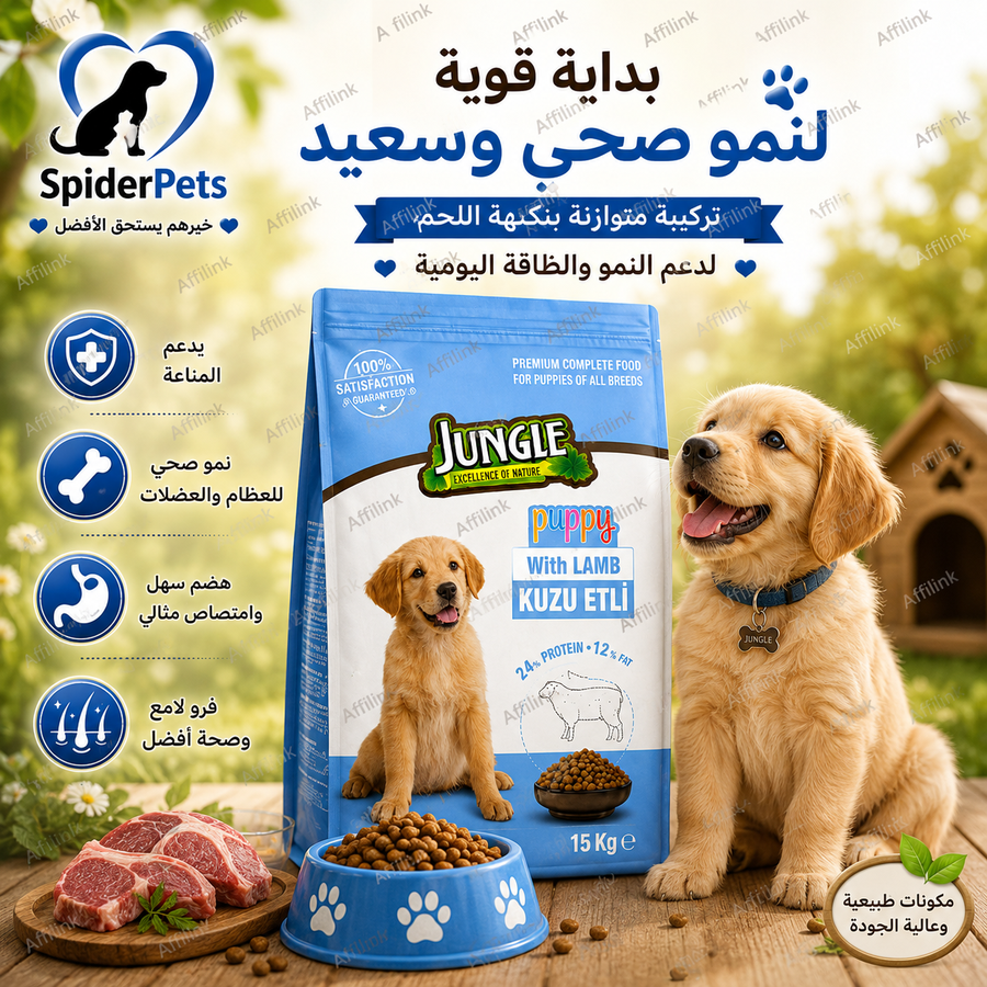 غذاء الجراء بلحم الضأن