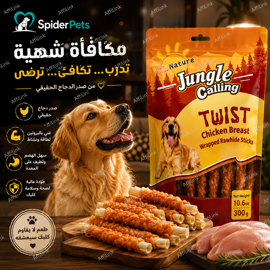 أعواد الدجاج للكلاب