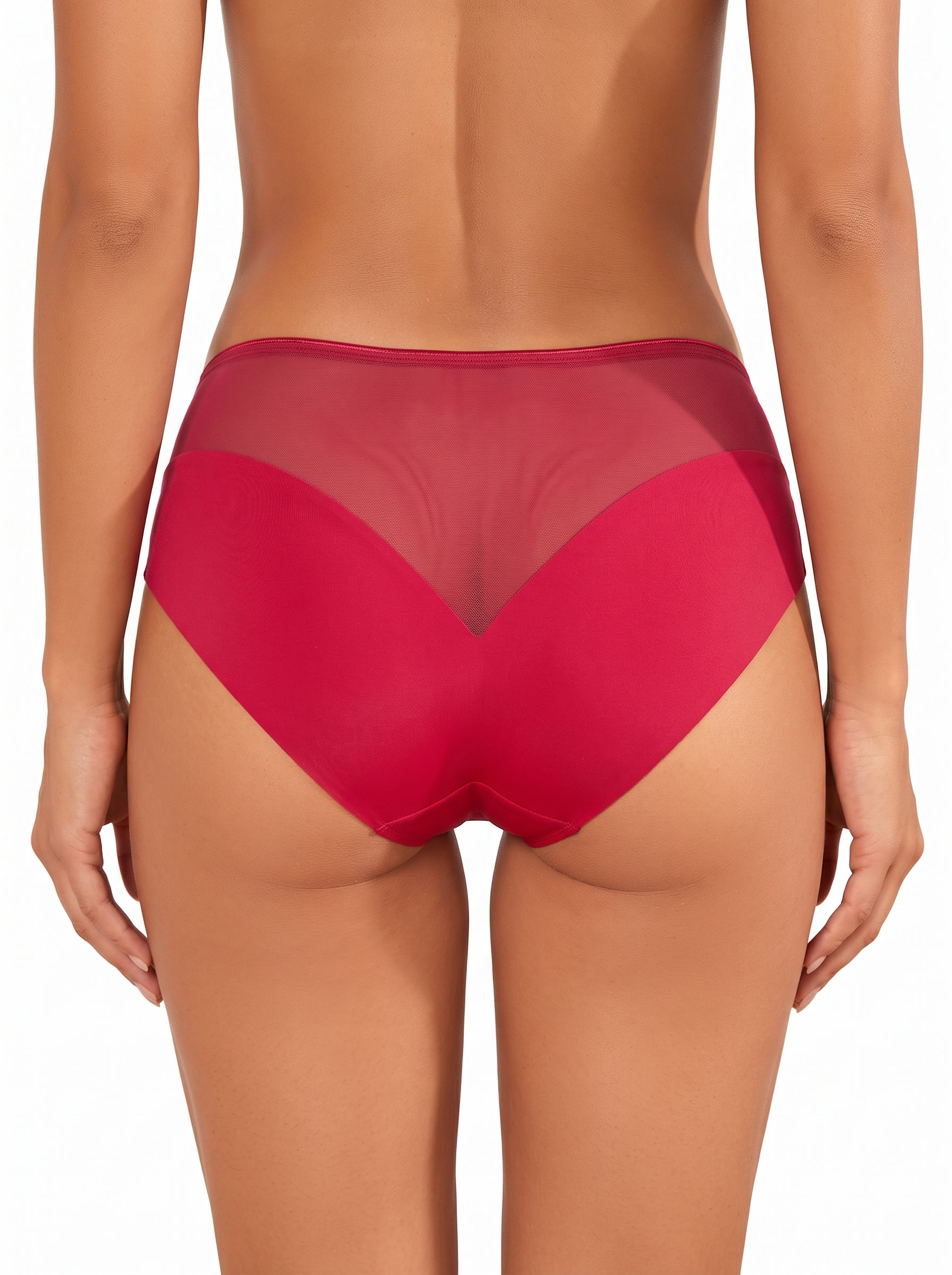 Seamless Sheer Inlay Comfort Panties