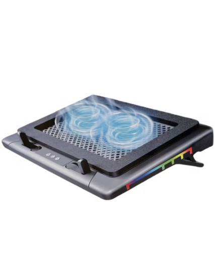 UTOPIA S700 RGB Gaming Laptop Cooling Pad  Dual 14cm Silent Fans