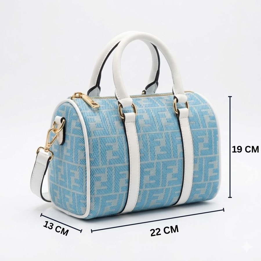 شنطة كروس حريمي بتصميم مستوحى من ماركة "Fendi " خامة premium بنقشة الماركة | Demand & Beyond