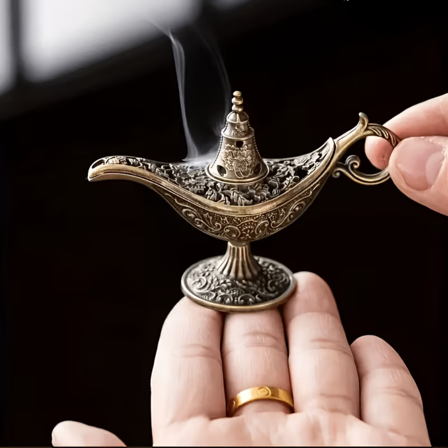 Aladdin Lamp Incense Burner Set