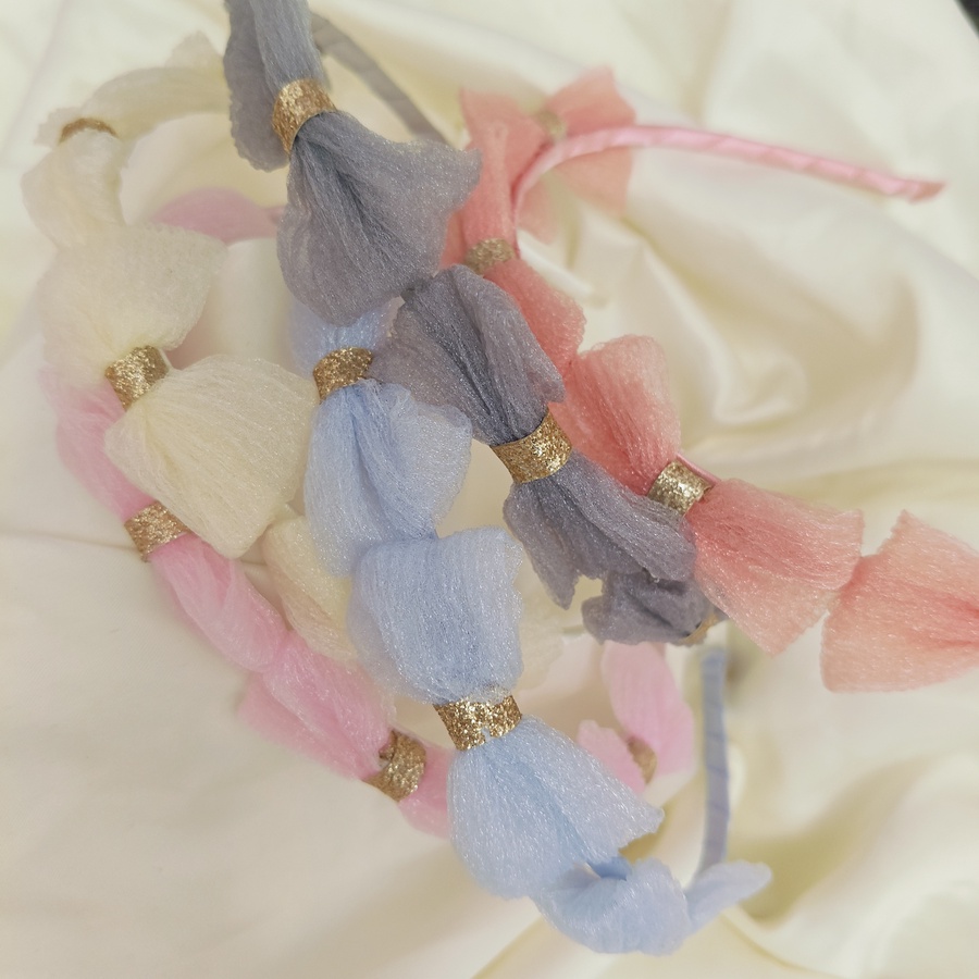 طوق شعر فيونكات بألوان مميزة