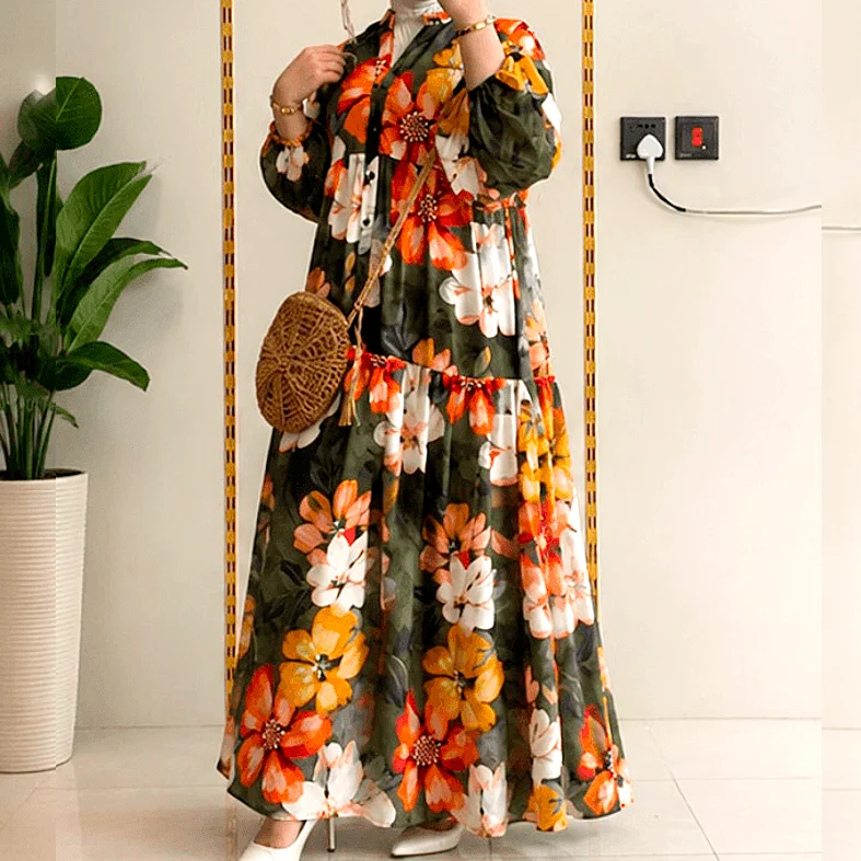 Rose Orange Dress